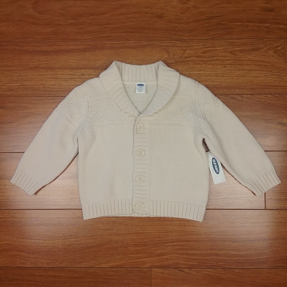 Old Navy Toddler Cream Sweater 12-18 Mos